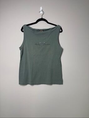 Harley-Davidson Y2K Made in USA Tank Bikercore Minimalist Size XL